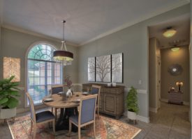 Virtually Staged Dining room